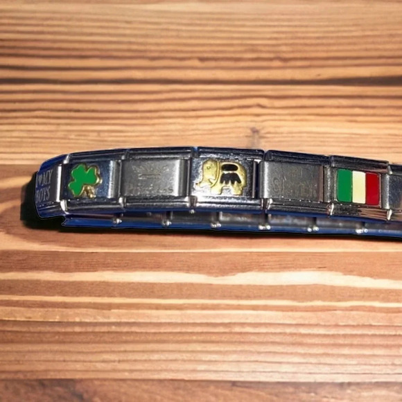 Italian Italy Stainless Charm Bracelet Mom Ireland - Picture 5 of 7